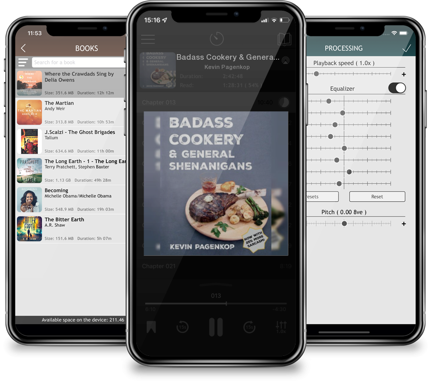 Audiobook Badass Cookery & General Shenanigans by Kevin Pagenkop