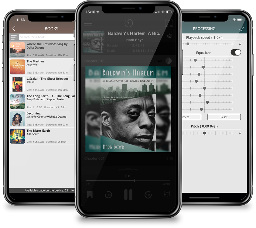 Audiobook Baldwin\'s Harlem: A Biography of James Baldwin by Herb Boyd