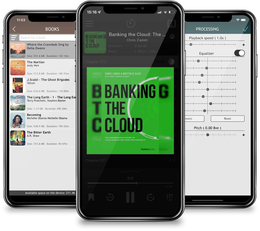 Listen Banking the Cloud: The Comprehensive History of Cloud Banking and Those Who Started It by Chris Zadeh in MP3 Audiobook Player for free