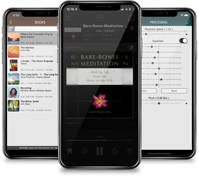 Audiobook Bare-Bones Meditation: Waking Up from the Story of My Life by Joan Tollifson