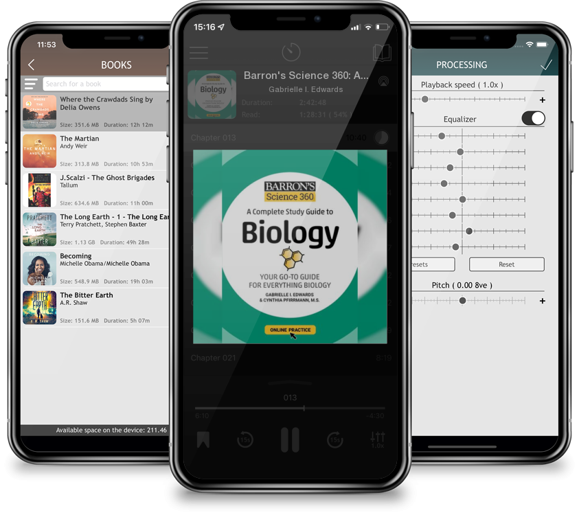 Audiobook Barron\'s Science 360: A Complete Study Guide to Biology with Online Practice by Gabrielle I. Edwards