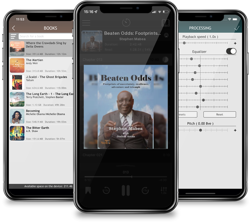 Audiobook Beaten Odds: Footprints of Uncertainty, Resilience, Adventure and Triumph by Stephen Mabea