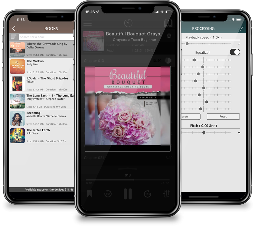 Audiobook Beautiful Bouquet Grayscale Coloring Book Vol.3: The Grayscale Flower Fantasy Coloring Book: Beginner\'s Edition by Grayscale Team Beginner