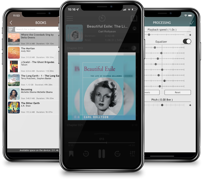 Audiobook Beautiful Exile: The Life of Martha Gellhorn by Carl Rollyson