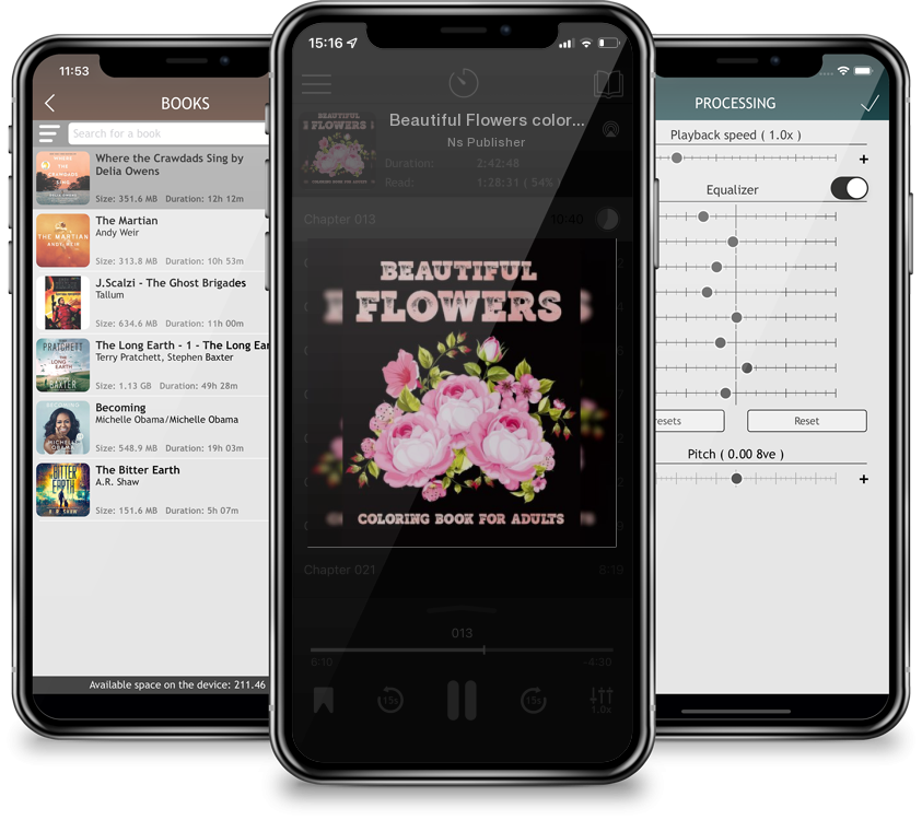 Audiobook Beautiful Flowers coloring book for adults: Amazing Coloring Book For Adults stress relief and relaxation Featuring Flowers Vases Bunches and a Variet by Ns Publisher
