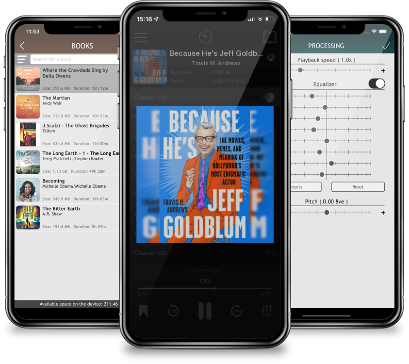 Audiobook Because He\'s Jeff Goldblum: The Movies, Memes, and Meaning of Hollywood\'s Most Enigmatic Actor by Travis M. Andrews