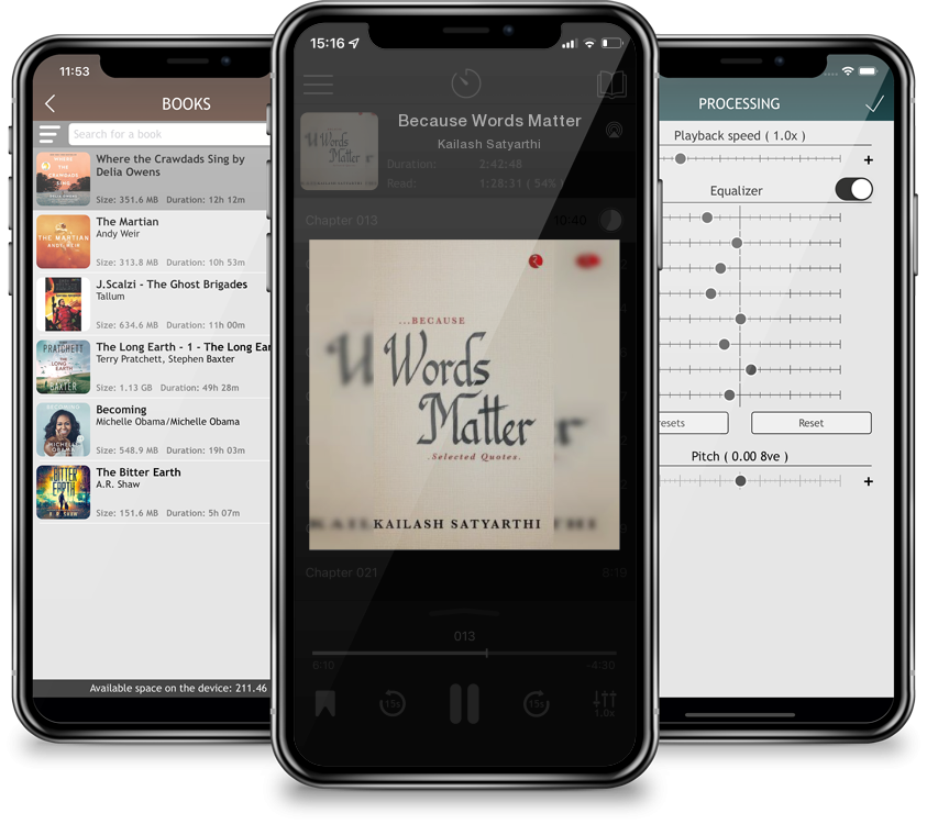 Audiobook Because Words Matter by Kailash Satyarthi