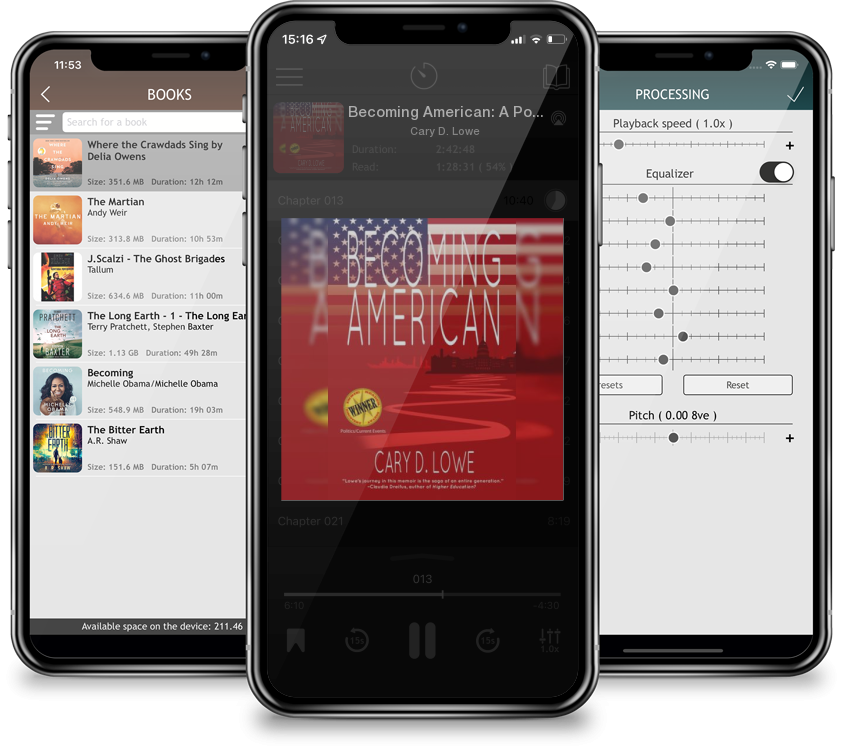 Audiobook Becoming American: A Political Memoir by Cary D. Lowe