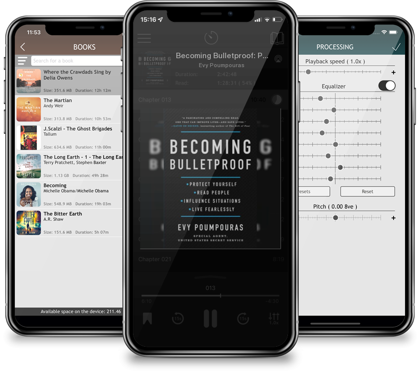 Listen Becoming Bulletproof: Protect Yourself, Read People, Influence Situations, and Live Fearlessly by Evy Poumpouras in MP3 Audiobook Player for free