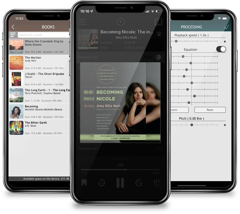 Audiobook Becoming Nicole: The inspiring story of transgender actor-activist Nicole Maines and her extraordinary family by Amy Ellis Nutt
