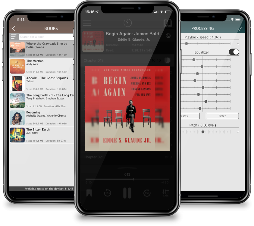 Audiobook Begin Again: James Baldwin\'s America and Its Urgent Lessons for Our Own by Eddie S. Glaude, Jr.