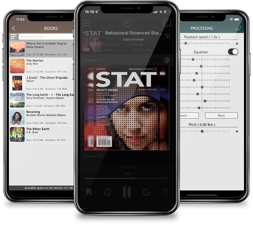 Audiobook Behavioral Sciences Stat (with Coursemate Printed Access Card) by Gary Heiman