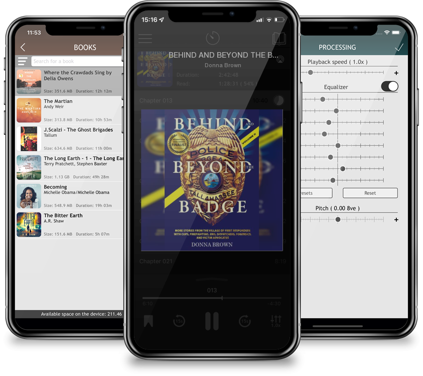 Audiobook BEHIND AND BEYOND THE BADGE - Volume II: More Stories from the Village of First Responders with Cops, Firefighters, Ems, Dispatchers, Forensics, and V by Donna Brown