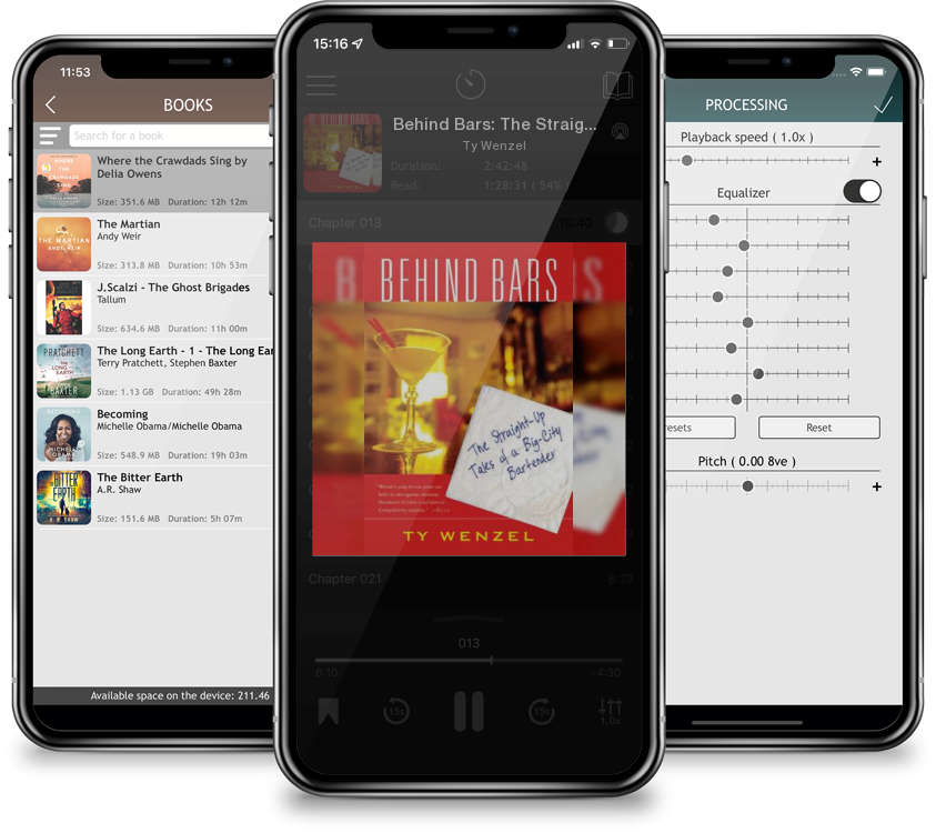 Audiobook Behind Bars: The Straight-Up Tales of a Big-City Bartender by Ty Wenzel