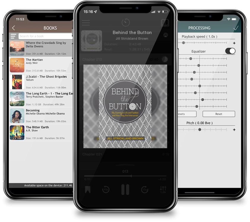 Audiobook Behind the Button by Jill Strickland Brown