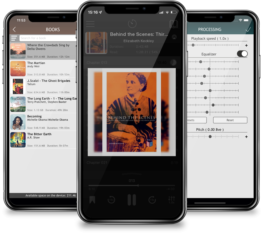 Audiobook Behind the Scenes: Thirty Years a Slave and Four Years in the White House: True Story of a Black Women Who Worked for Mrs. Lincoln and Mrs. Davis by Elizabeth Keckley