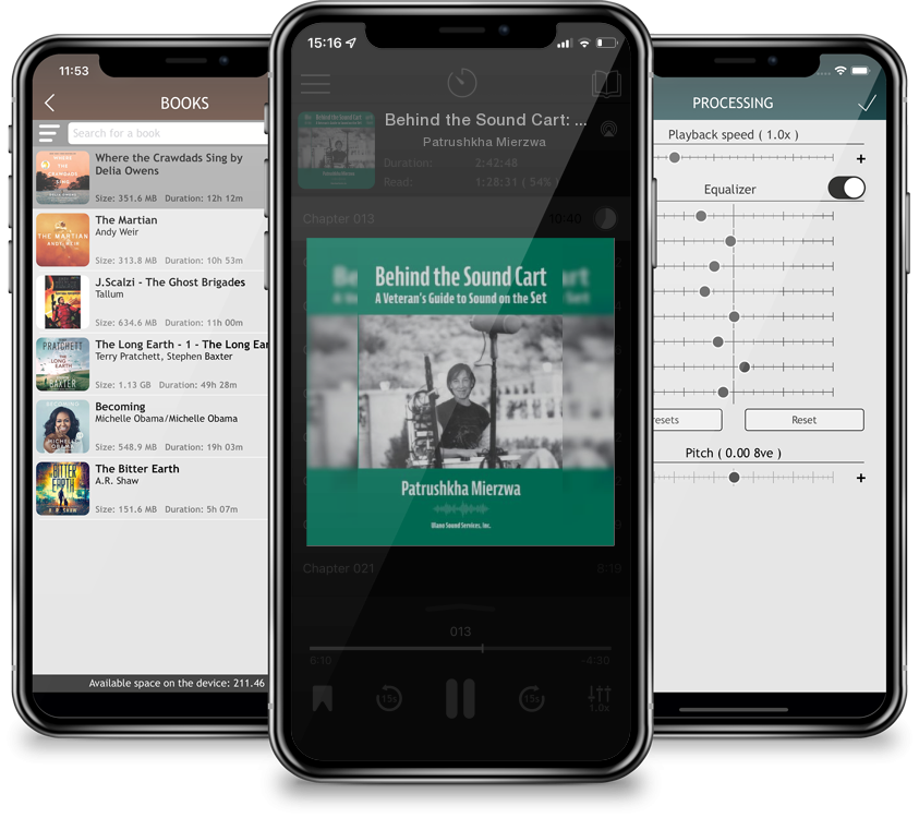 Audiobook Behind the Sound Cart: A Veteran\'s Guide to Sound on the Set by Patrushkha Mierzwa
