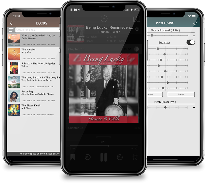 Audiobook Being Lucky: Reminiscences and Reflections by Herman B. Wells