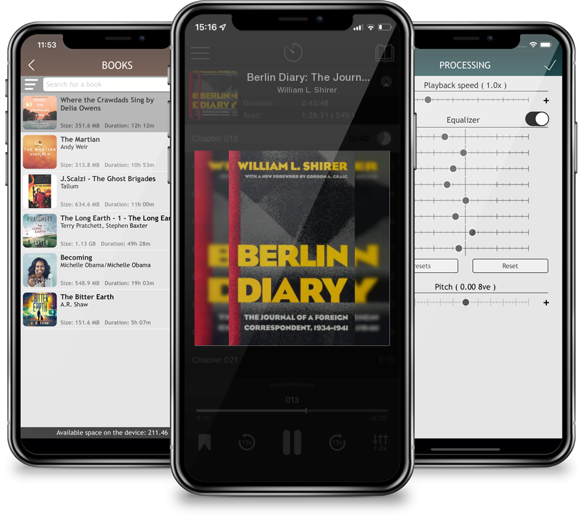 Listen Berlin Diary: The Journal of a Foreign Correspondent, 1934-1941 by William L. Shirer in MP3 Audiobook Player for free
