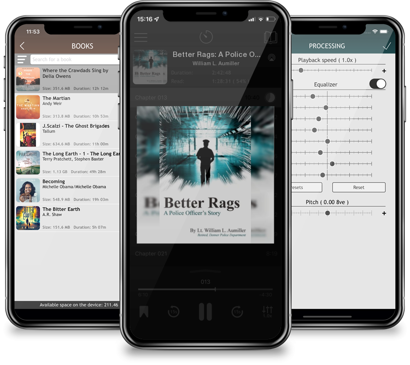 Audiobook Better Rags: A Police Officer\'s Story by William L. Aumiller