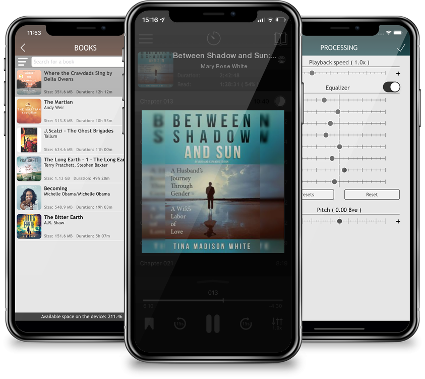 Audiobook Between Shadow and Sun: A Husband\'s Journey Through Gender - A Wife\'s Labor of Love by Mary Rose White