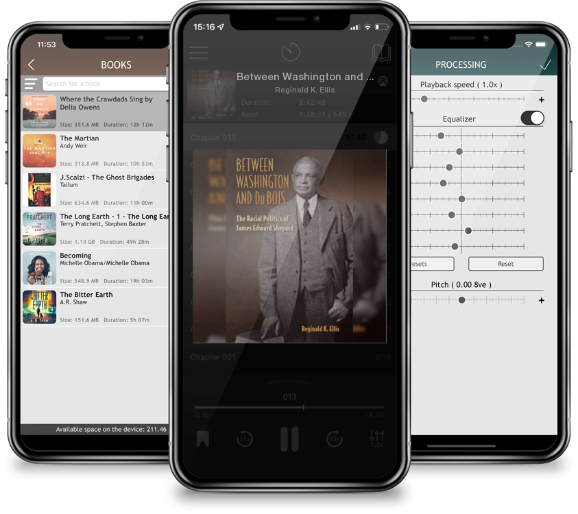 Audiobook Between Washington and Du Bois: The Racial Politics of James Edward Shepard by Reginald K. Ellis