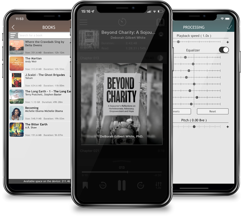 Listen Beyond Charity: A Sojourner's Reflections on Homelessness, Advocacy, Empowerment and Hope by Deborah Gilbert White in MP3 Audiobook Player for free