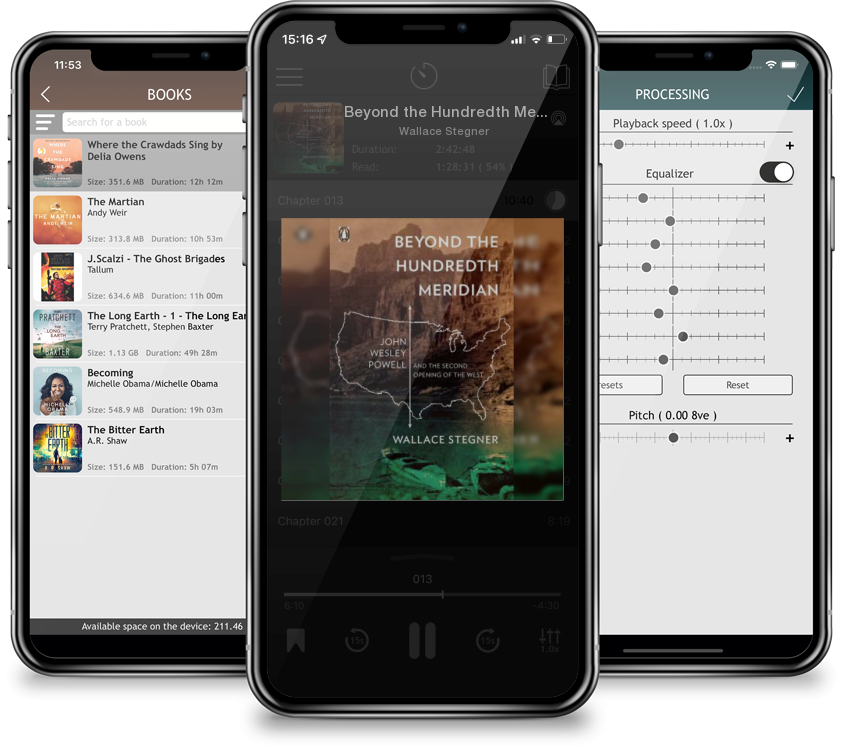 Audiobook Beyond the Hundredth Meridian: John Wesley Powell and the Second Opening of the West by Wallace Stegner
