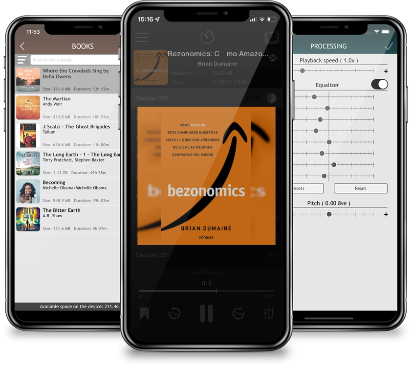 Listen Bezonomics: Cómo Amazon está cambiando nuestras vidas y lo que han aprendido de ella las mejores compañías del mundo  / Bezonomics: How Amazon Is Changing by Brian Dumaine in MP3 Audiobook Player for free