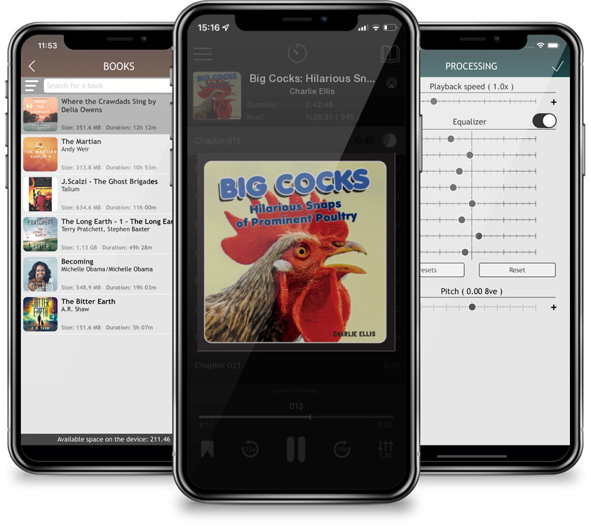 Audiobook Big Cocks: Hilarious Snaps of Prominent Poultry by Charlie Ellis