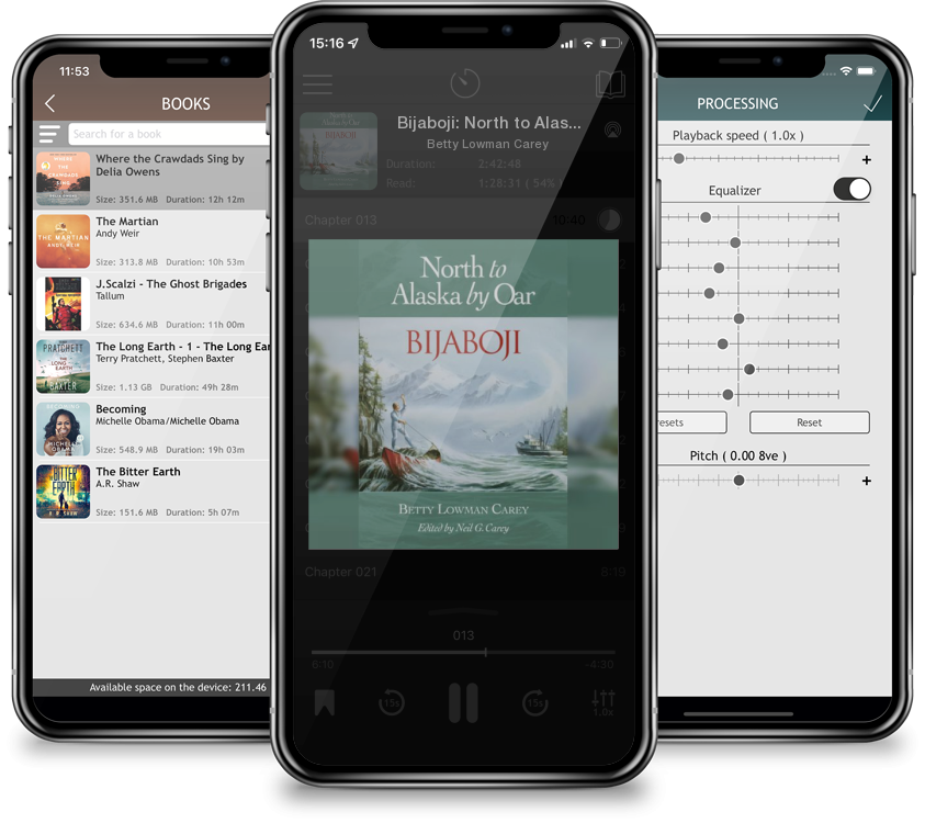 Audiobook Bijaboji: North to Alaska by Oar by Betty Lowman Carey
