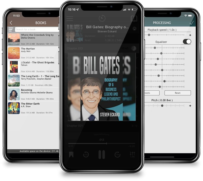 Audiobook Bill Gates: Biography of a Business Legend and Philanthropist by Steven Eckard