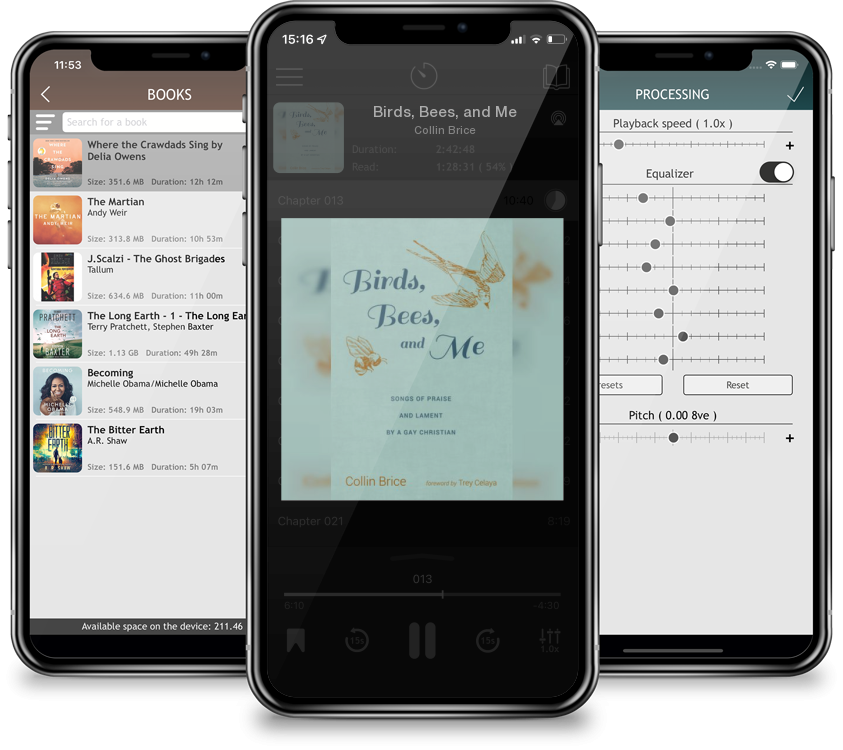 Audiobook Birds, Bees, and Me by Collin Brice