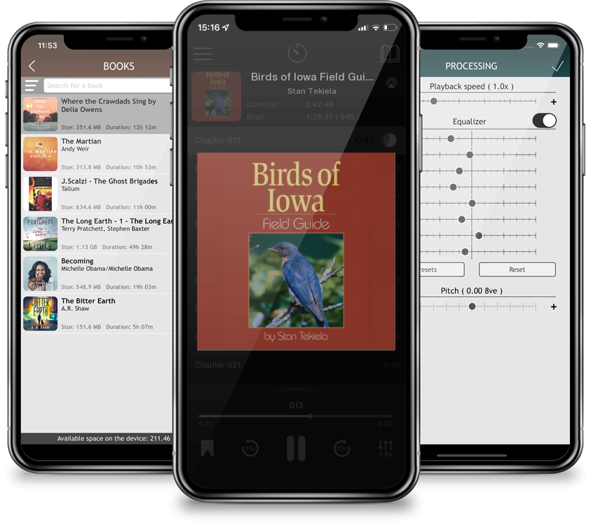 Listen Birds of Iowa Field Guide (Bird Identification Guides) by Stan Tekiela in MP3 Audiobook Player for free