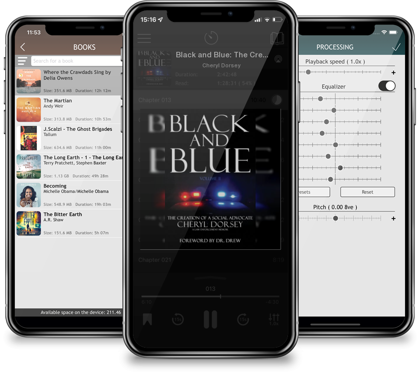Audiobook Black and Blue: The Creation Of A Social Advocate by Cheryl Dorsey
