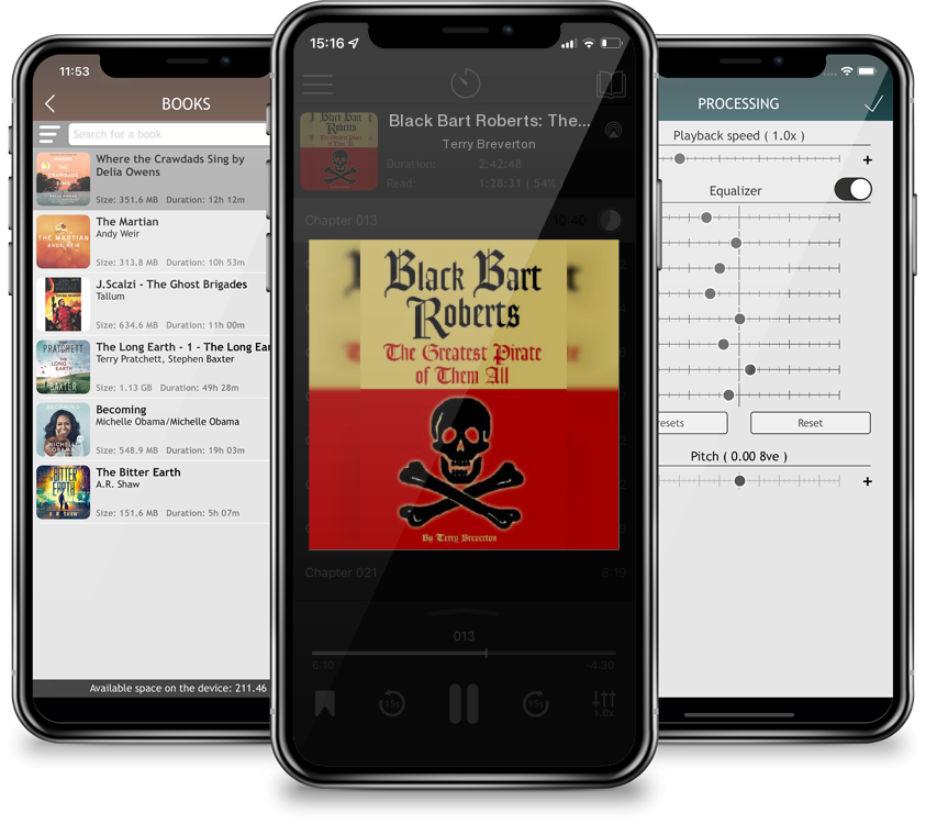 Listen Black Bart Roberts: The Greatest Pirate of Them All by Terry Breverton in MP3 Audiobook Player for free