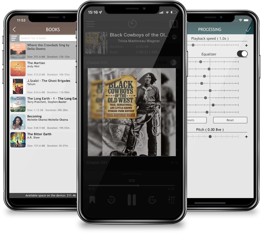 Audiobook Black Cowboys of the Old West: True, Sensational, and Little-Known Stories from History by Tricia Martineau Wagner