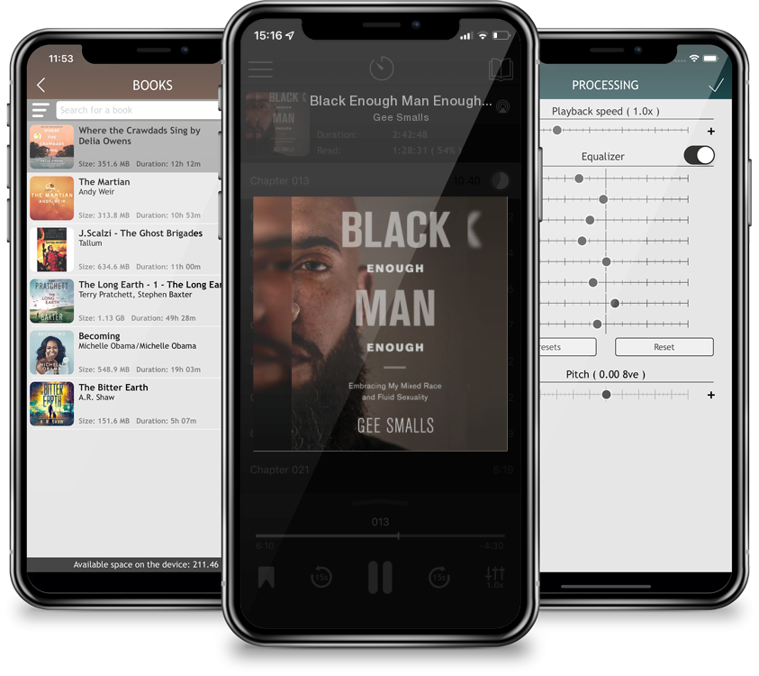 Audiobook Black Enough Man Enough: Embracing My Mixed Race and Sexual Fluidity by Gee Smalls