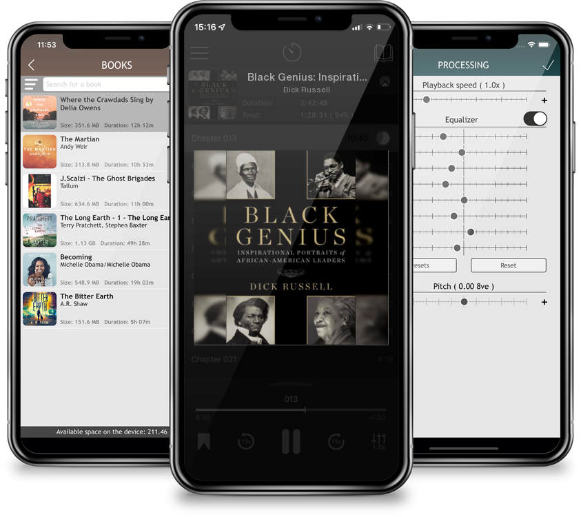 Audiobook Black Genius: Inspirational Portraits of African-American Leaders by Dick Russell