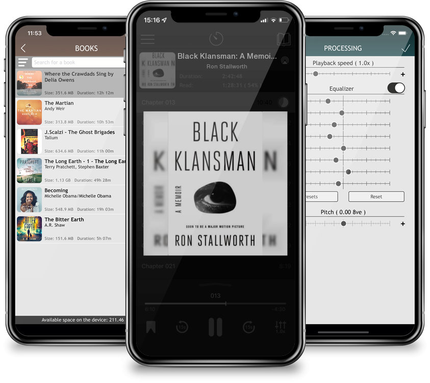Listen Black Klansman: A Memoir by Ron Stallworth in MP3 Audiobook Player for free