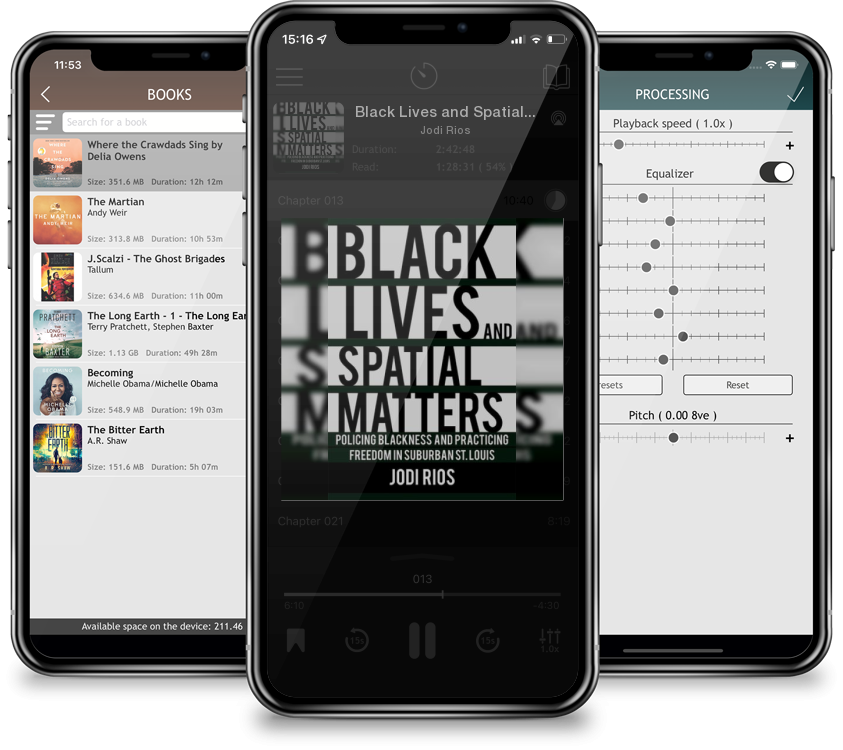 Audiobook Black Lives and Spatial Matters: Policing Blackness and Practicing Freedom in Suburban St. Louis by Jodi Rios