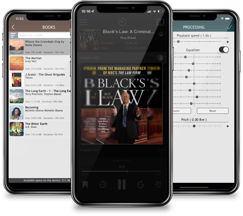 Audiobook Black\'s Law: A Criminal Lawyer Reveals His Defense Strategies in Four Cliffhanger Cases by Roy Black