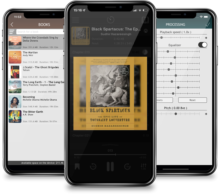Audiobook Black Spartacus: The Epic Life of Toussaint Louverture by Sudhir Hazareesingh