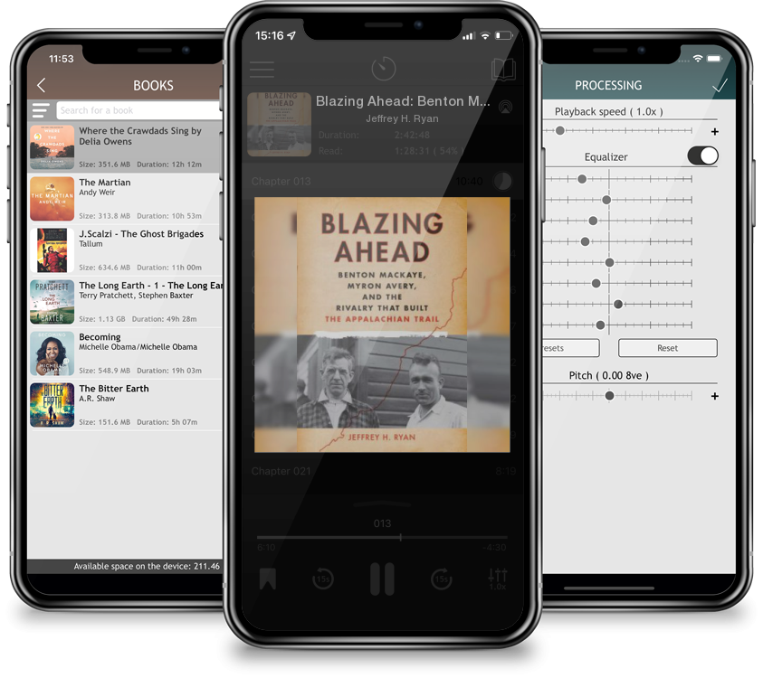 Audiobook Blazing Ahead: Benton Mackaye, Myron Avery, and the Rivalry That Built the Appalachian Trail by Jeffrey H. Ryan