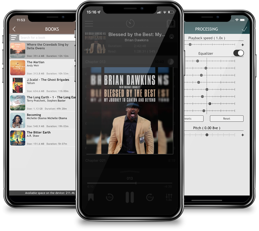 Audiobook Blessed by the Best: My Journey to Canton and Beyond by Brian Dawkins