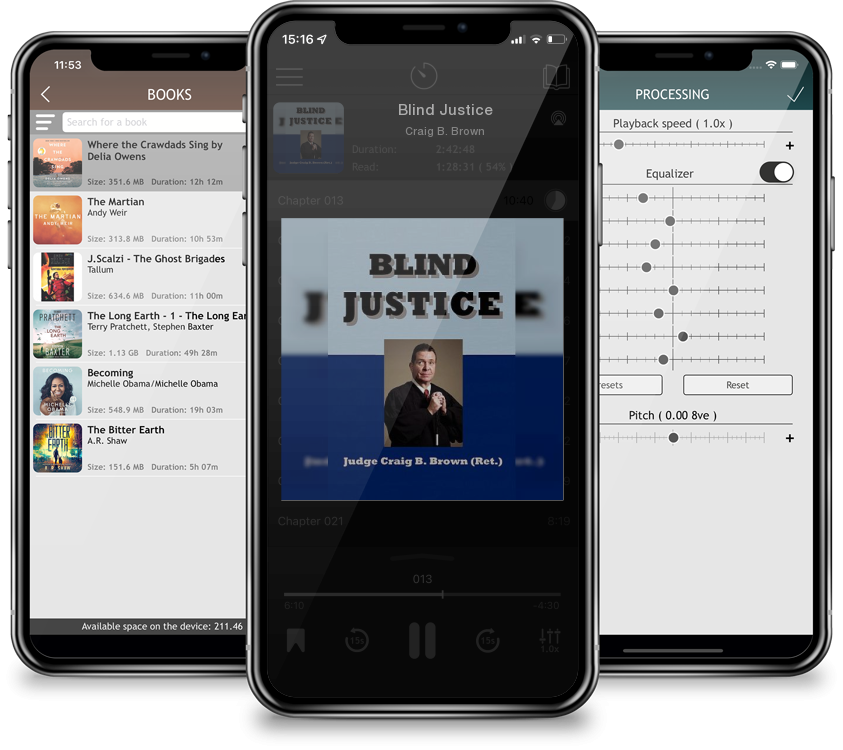 Audiobook Blind Justice by Craig B. Brown