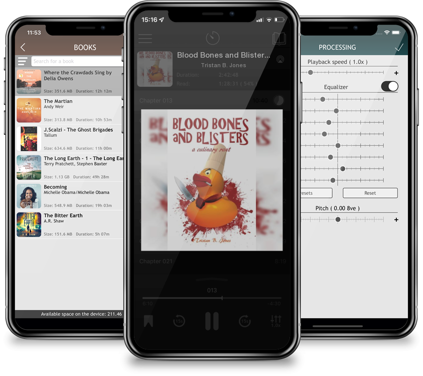 Audiobook Blood Bones and Blisters: A culinary rant by Tristan B. Jones