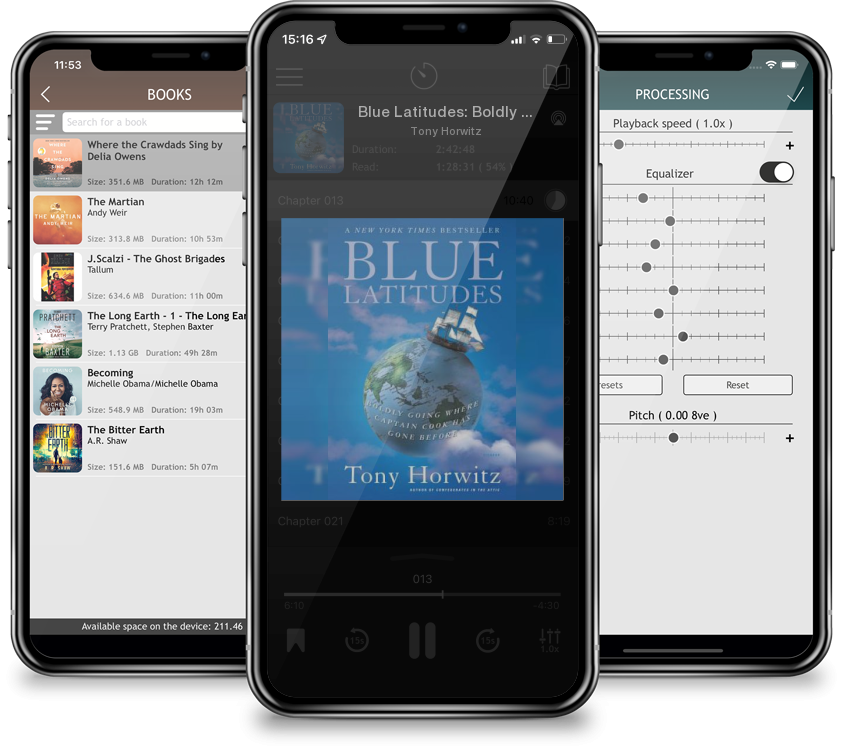 Audiobook Blue Latitudes: Boldly Going Where Captain Cook Has Gone Before by Tony Horwitz