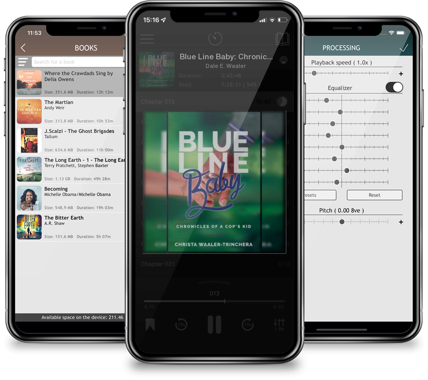 Audiobook Blue Line Baby: Chronicles of a Cop\'s Kid by Dale E. Waaler