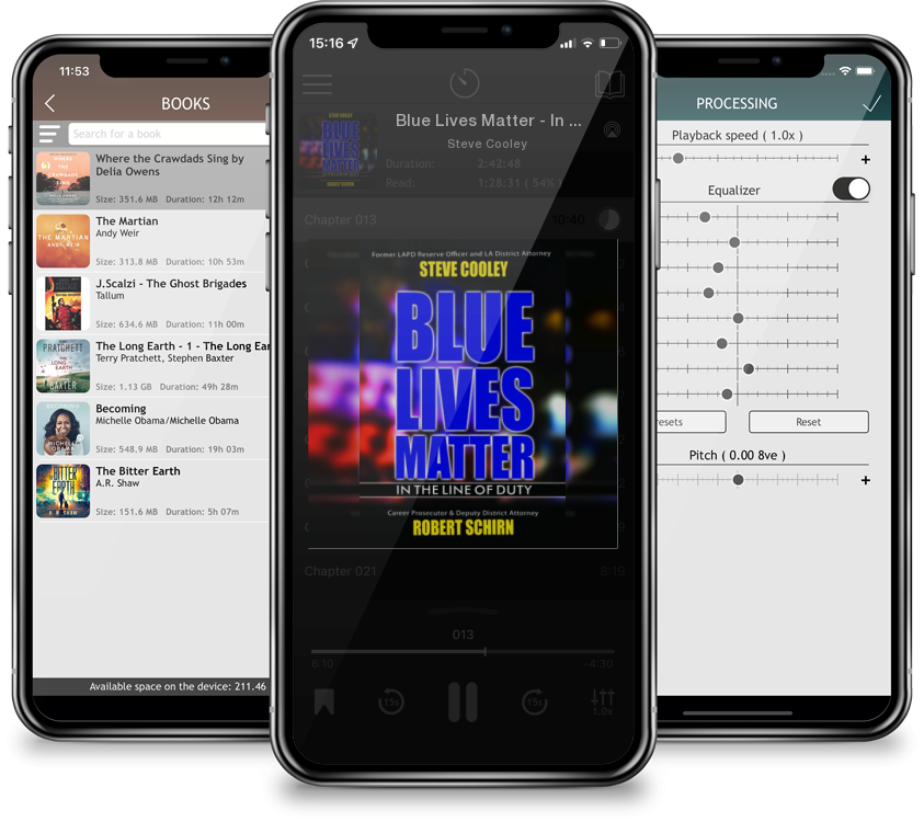 Audiobook Blue Lives Matter - In the Line of Duty by Steve Cooley